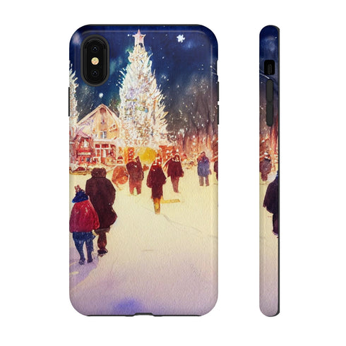 A Christmas Market in Denver Colorado - Impact Resistant Phone Case iPhone XS MAX Glossy